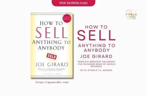 How To Sell Anything To Anybody By Joe Girard Book Pdf Free Download Inkbyte Library