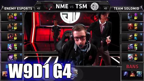 Enemy Esports Vs Tsm S Na Lcs Summer Week Day Nme Vs Tsm