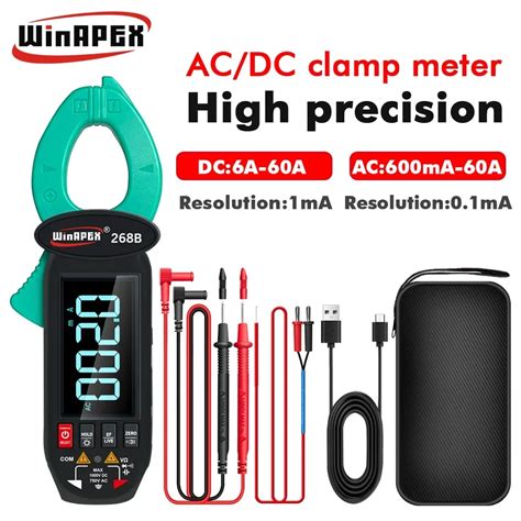 WINAPEX DC AC High Precision True RMS Clamp Meter Multimeter 2mA