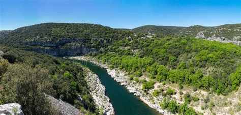 View of Ardeche Gorges stock photo. Image of french - 104650340