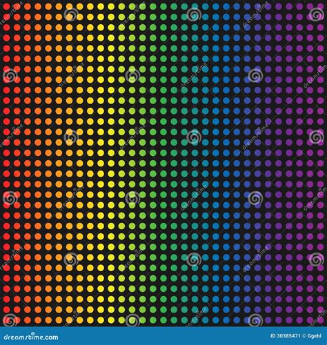 Vector Rainbow Dotted Background Stock Vector Illustration Of Rain