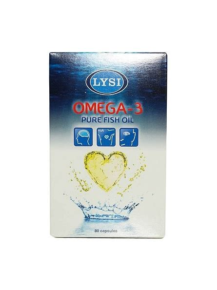 Omega 3 Ulei Pur De Peste 80 Capsule Lysi