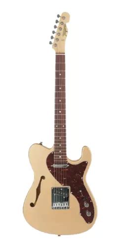 Guitarra eléctrica Tagima Brasil T 484 semi hollow de marupá gold con