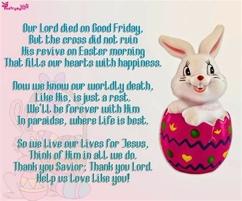 Happy Easter Sunday Poem Picture | Easter inspirational quotes, Happy easter sunday, Easter poems