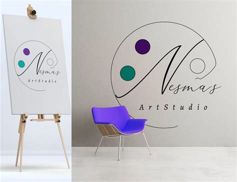 Nesma's Art Studio Logo Design by Hussein Akl on Dribbble