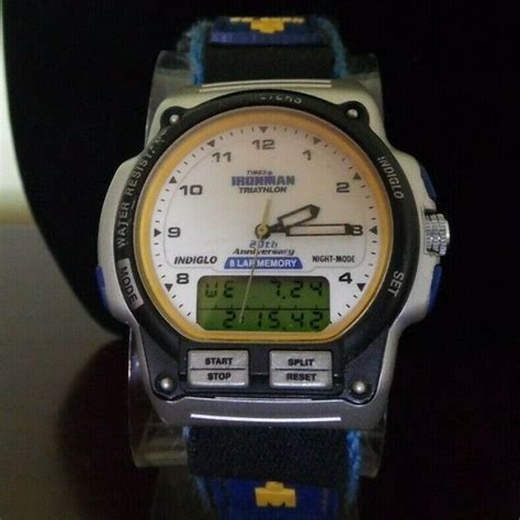 Rare Timex Ironman Triathlon 20th Anniversary Watch Sale Stunning White