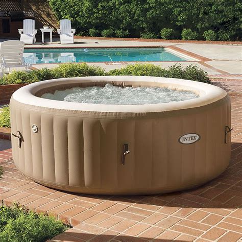 Spa Gonflable Intex Purespa Sahara Rond Places Beige