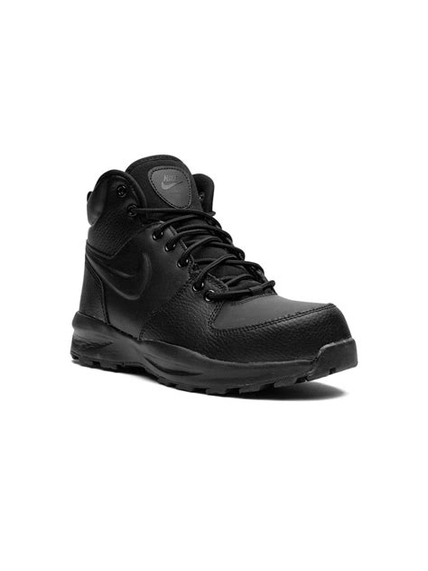 Nike Kids Manoa Leather "Triple Black" Sneakers | Black | FARFETCH