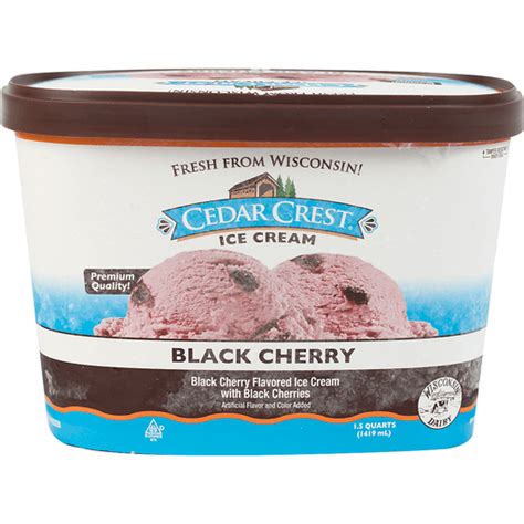 Cedar Crest Black Cherry Ice Cream Fruit Flavors Sendik S Food Market