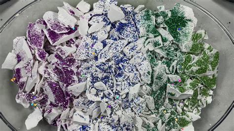 Glitter And Gym Chalk Shards Crushing Asmr Oddly Satisfying Youtube