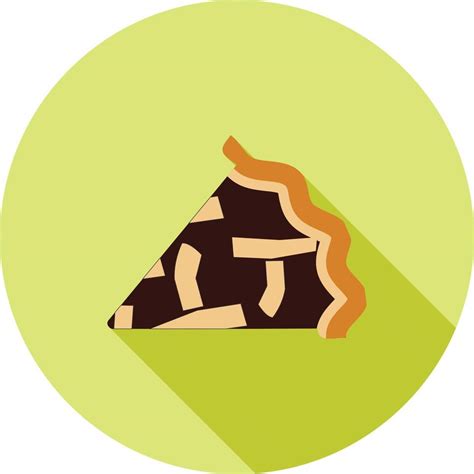 Slice Of Pie Flat Long Shadow Icon 11265446 Vector Art At Vecteezy