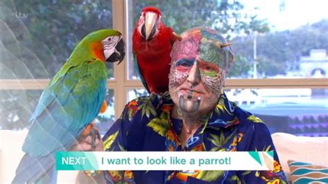 Parrot Man Ted Parrot Man Richards Baffles This Morning Viewers