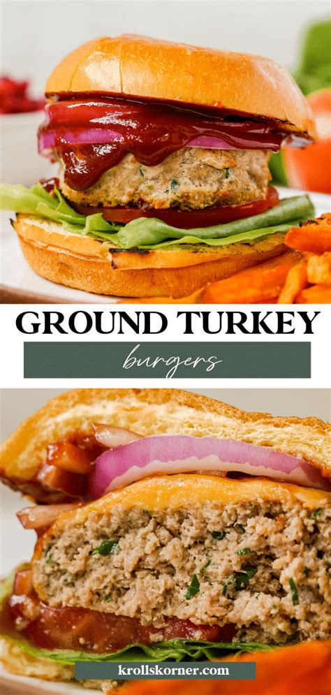 Ground Turkey Burgers With Pomegranate Ketchup Kroll S Korner