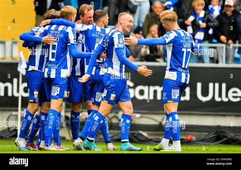 Gothenburg, Sweden. 01st May, 2023. IFK Göteborg celebrates 1-0 goal during match in the ...