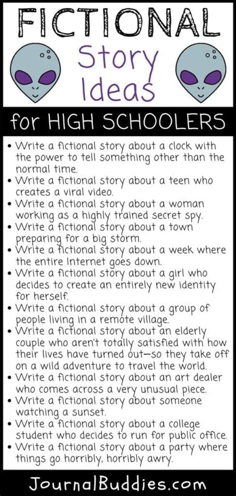 33 Fantastic Fictional Story Ideas » JournalBuddies.com