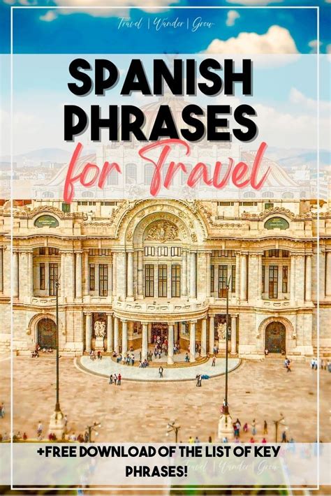 The Essential Spanish Phrases For Travel Pdf Spanish Phrases Travel Spanish Phrases How To