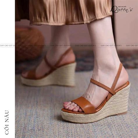 ĐẾ XUỒNG CỐI NÂU NUDE CHUN CAO CẤP Shopee Việt Nam