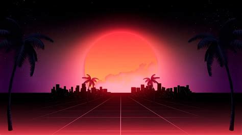 Retrowave Desktop Theme for Windows 10 / 11