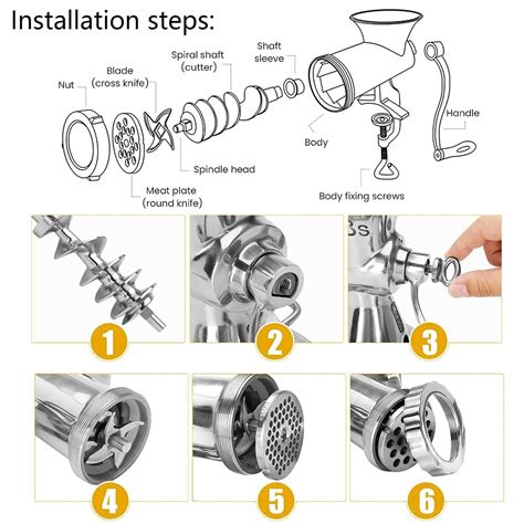 Lem Meat Grinder Parts Diagram and Breakdown