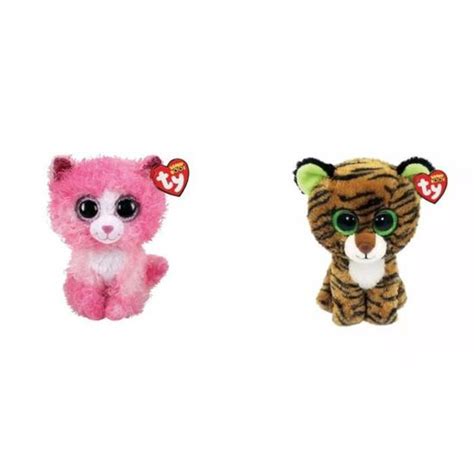 Ty Peluches Beanie Boos Reagan Chat And Tiggy Tigre Cdiscount