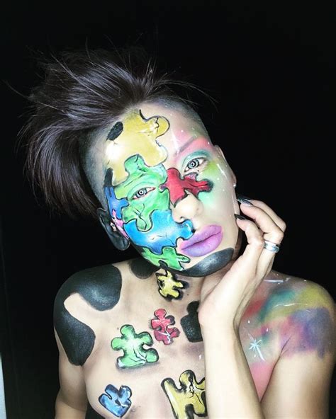 Autism Awareness Face Painting Art Forms Makeup Artist Body Art