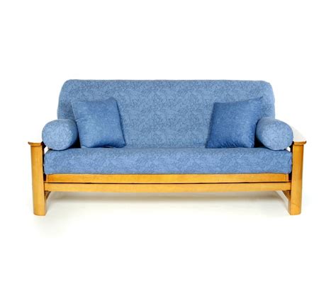 Leather Futon Cover in Blue for Bedroom Decor