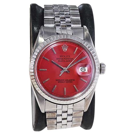 Rolex Stainless Steel Oyster Perpetual Wristwatch With Custom Colored