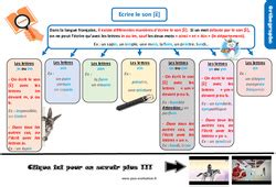 Ecrire les sons difficiles CM2 Exercice évaluation révision leçon