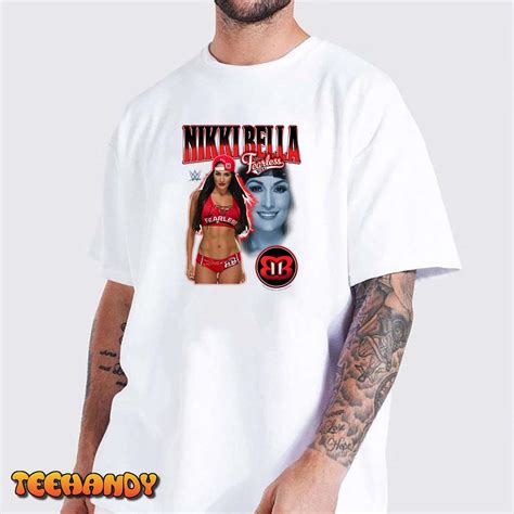 WWE Nikki Bella Fearless Nikki Full Body Vintage Portrait T-Shirt