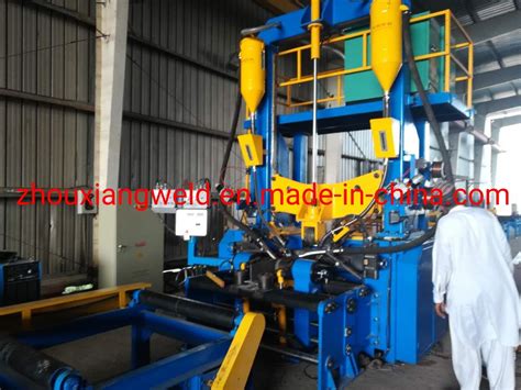 H Beam Full Welding Integral Assembly Straightening Flange Web Machine