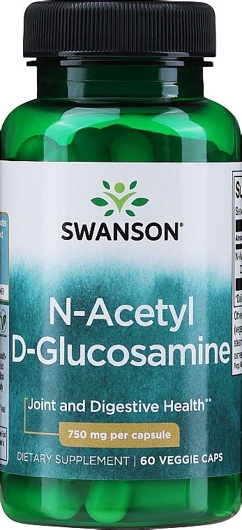 Дієтична добавка Н ацетил Д глюкозамін Swanson N Acetyl D