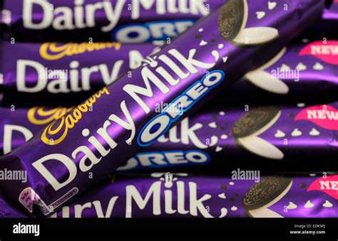 Bar Of Cadbury Dairy Milk Oreo Chocolate Hi Res Stock Photography And