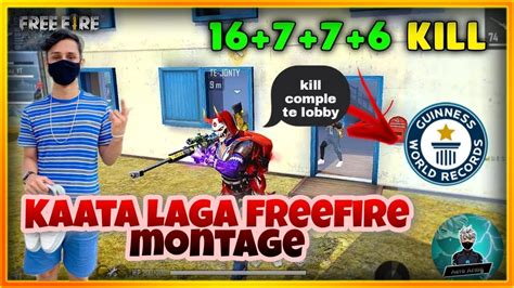 Xxxtentacion Freefire Montage Kaata Laga Beat Sync Youtube