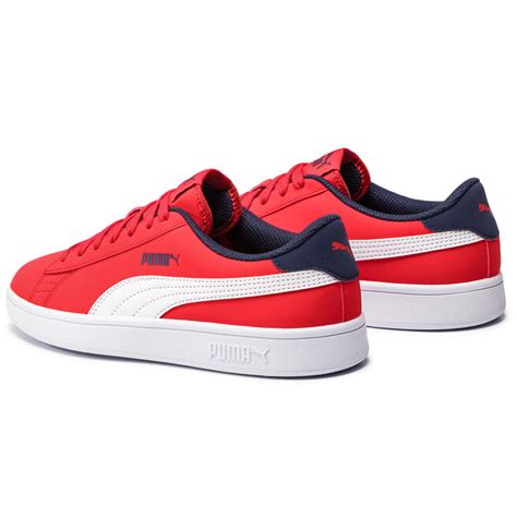 Sneakers Puma Smash V Buck Jr High Risk Red Puma White