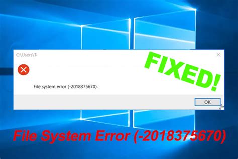 File System Error 2018375670 In Windows 1011 Try These Fixes