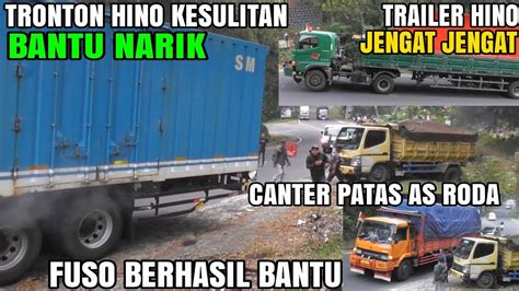 Jumat Penuh Drama Trailer Hino Jengat Jengat Tronton Hino Gagal Bantu