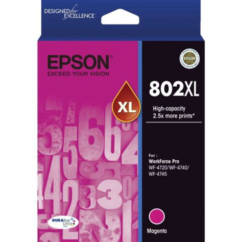 Genuine Original Epson 802xl 4 Colours Value Pack High Capacity Ink Cartridge Ebay