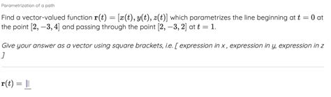 Solved Find A Vector Valued Function R T X T Y T Z T Chegg