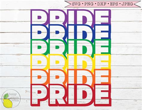 Rainbow Pride Svg Gay Pride Svg LGBTQ Svg Files For Cricut Etsy