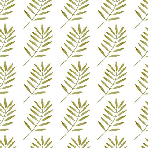 Premium Vector Hand Drawn Watercolor Leaf Seamless Pattern