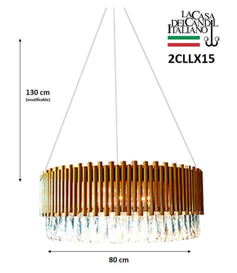 Candil Moderno C Cristal Cllx Candil Italiano