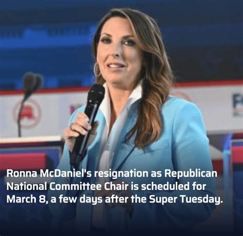 Ronna Mcdaniel To Resign As Rnc Chair In March R Newswall