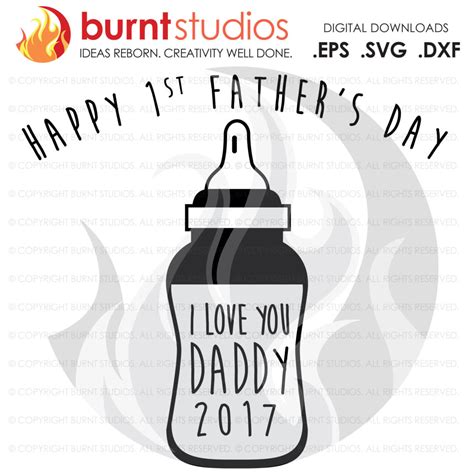 St Father S Day Svg Baby Bottle Svg Dad Daddy Poppa Father Pop