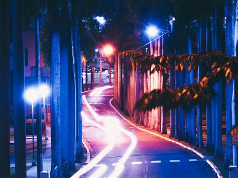 Free download | HD PNG long exposure road night markup night city 4k ...