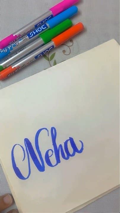 Neha Name Calligraphy Calligraphy Writing Shorts Youtube