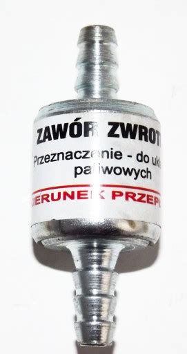 Zawór zaworek zwrotny paliwa fi 6 mm na przewód zaw pal 6 za 20 zł z