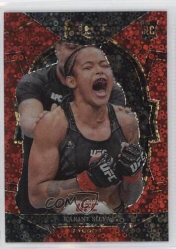 2023 Panini Select UFC Concourse H2 Red Disco Prizm 99 Karine Silva