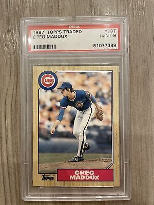 Greg Maddux Topps Traded Rookie Card T Ebay