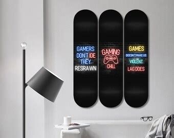 Set Of Pcs Modern Pop Art Skateboard Wall Decor Street Wall Art