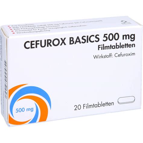 Cefurox Basics 500 Mg Filmtabletten Sun 20 St Auf E Rezept Kaufen APONEO